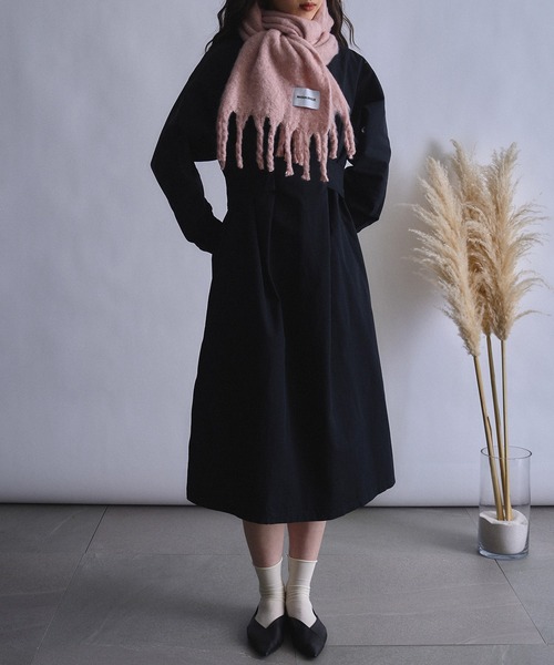 「SETUP7」 マフラー FREE ベージュ レディース_画像7