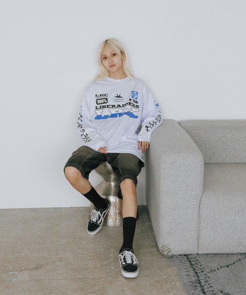 新品未使用 Liberaiders : LR RACING L/S TEE M LR RACING L/S TEE - Liberaiders® STORE