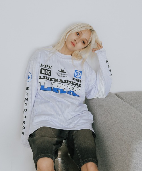 新品未使用 Liberaiders : LR RACING L/S TEE Liberaiders tシャツ Liberaiders/リベレイダース LR RACING L/S