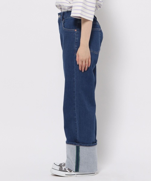 [GLOBAL WORK] Denim брюки X-SMALL темно-синий женский 