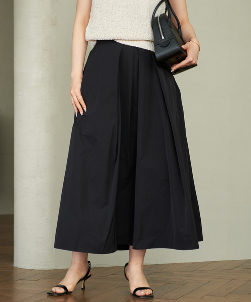 Plage Memory Taffeta スカート　ブラック　フレアスカート plage スカート Memory Taffeta Tack : ZOZOTOWN Yahoo!店