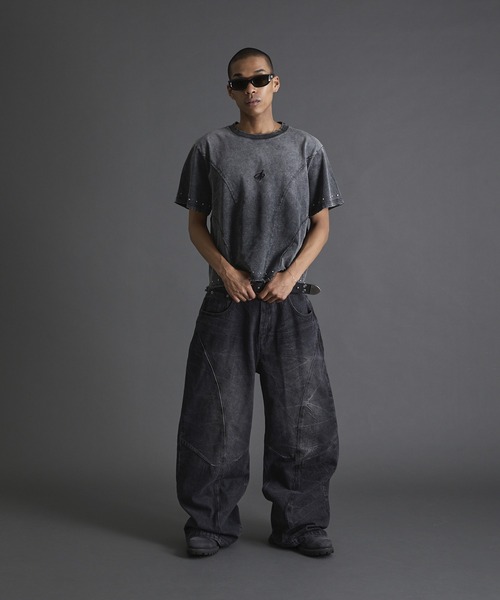 ANDER HUNK ジーンズ Crack Design Curve Denim / クラック