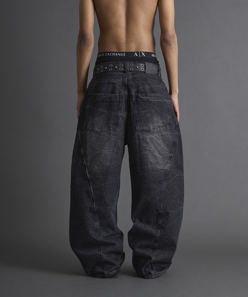 ANDER HUNK 13オンスリジットカーブデニム ブラック M 13oz Rigid Curve Denim / 13オンスリジットカーブデニム