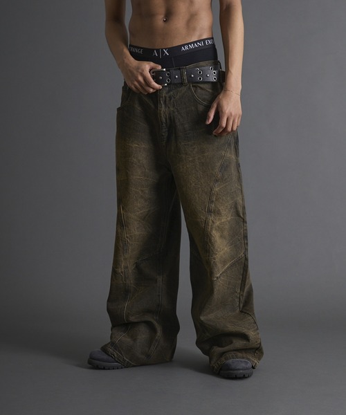 ANDER HUNK ジーンズ Crack Design Curve Denim / クラック