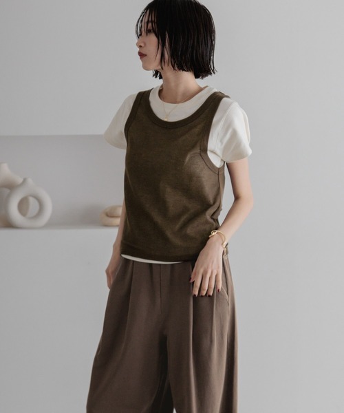 LOWRYS FARM（ローリーズファーム） tシャツ タンクレイヤードSETT