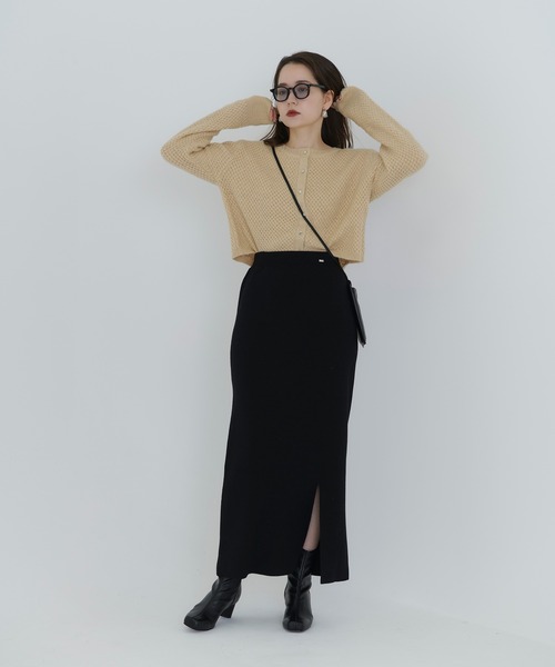 「TINA:JOJUN」 ニットカーディガン M グリーン レディース_画像6