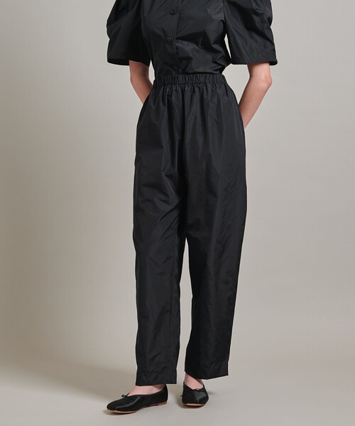 LOEFF パンツ 「LOEFF」グロッシー タフタ クロップド