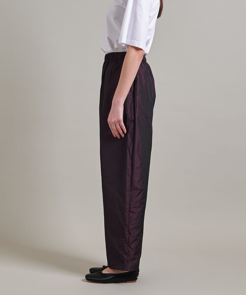 LOEFF パンツ 「LOEFF」グロッシー タフタ クロップド