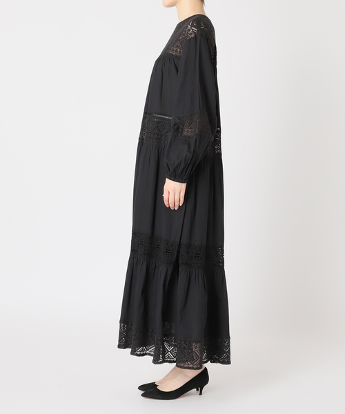 Spick＆Span ワンピース 「WEB限定追加2」HYUレースギャザー