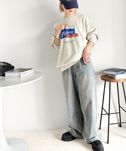 「Java」 スウェットカットソー SMALL ブルー メンズ
