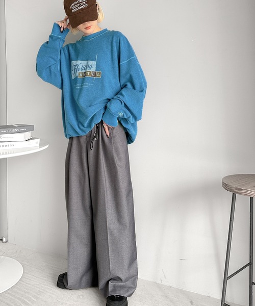 「Java」 スウェットカットソー SMALL ブルー メンズ