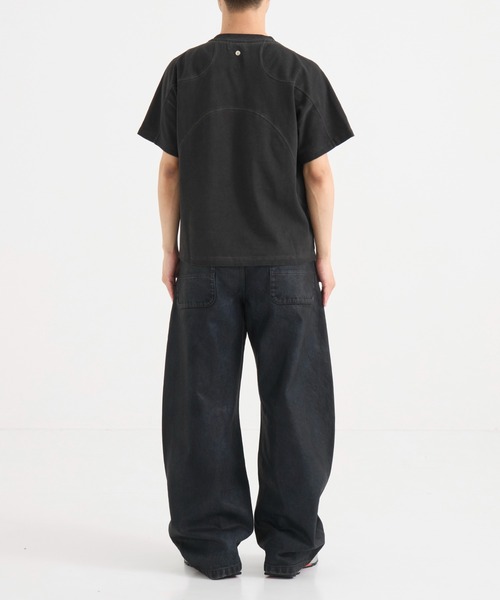 ハーフスリーブT BLK CONZ tシャツ パネルハーフスリーブTEE メンズ : ZOZOTOWN Yahoo