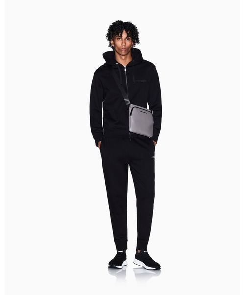 A|X Armani Exchange ロゴ ジップパーカー 黒 メンズSサイズ ARMANI EXCHANGE A/X アルマーニ エクスチェンジ パーカー XM000371