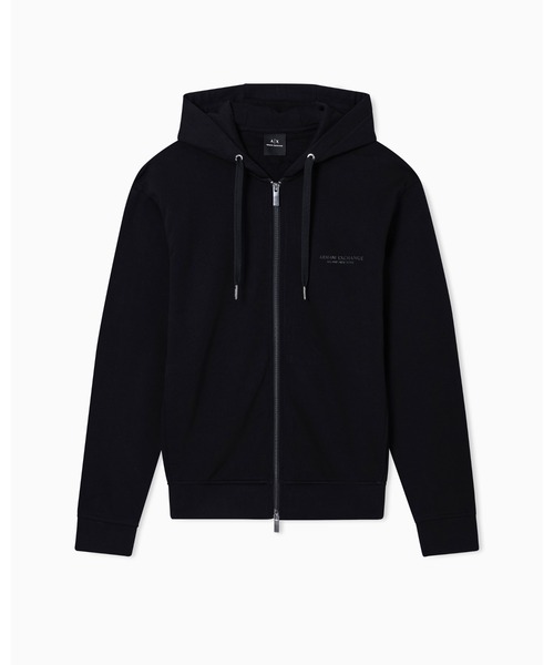 A|X Armani Exchange ロゴ ジップパーカー 黒 メンズSサイズ ARMANI EXCHANGE A/X アルマーニ エクスチェンジ パーカー XM000371