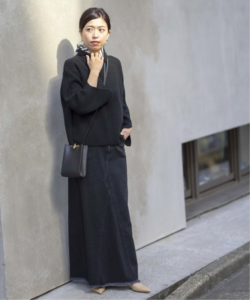 美品　IENAイエナ　ゆったりタートル　オフショルにも　ふわふわアンゴラニット IENA（イエナ）の「アンゴラミックス ワイドプルオーバー（ニット