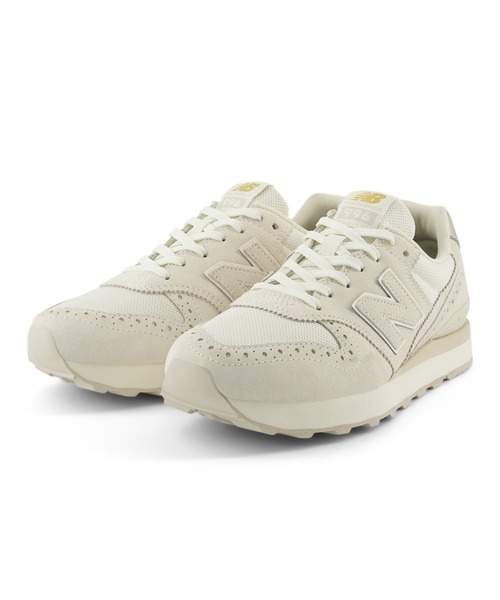 「New Balance」 ローカットスニーカー 24.5cm グレー レディース