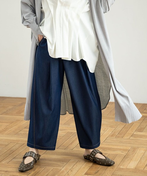 OSMOSIS タックデニムパンツ OSMOSIS｜タックデニムパンツ | Rakuten Fashion(楽天
