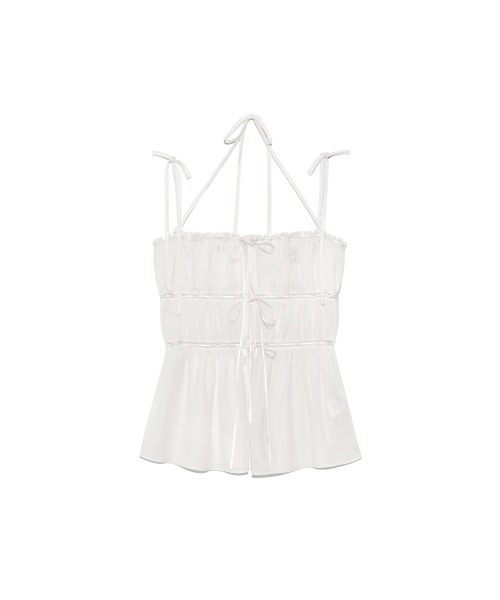 GLOWNY tシャツ DREAMY LACE SHIRRING TOP レディース : ZOZOTOWN