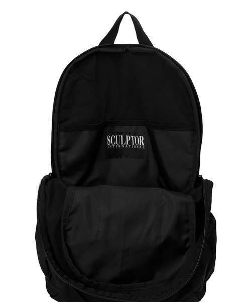 SCULPTOR 黒 リュック バッジセット付き sculptor リュック（レディースファッション） | ファッション