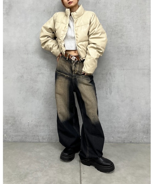 「WHO'S WHO gallery」 ナイロンブルゾン LARGE ブラック系その他2 レディース_画像4