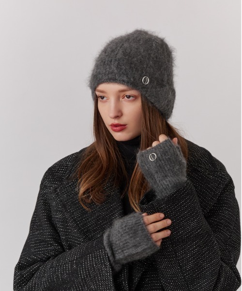 Chapeau d' O（シャポードオー） 手袋 Cashmere Fur Arm Warmers