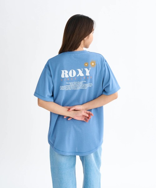 tシャツ SUN AND SURF S/S TEE /ロキシーバックプリントドロップショルダー速乾半袖Tシャツ レディース ROXY tシャツ SUN AND SURF S/S TEE /ロキシーバックプリント