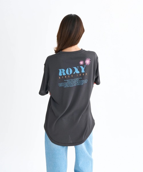 tシャツ SUN AND SURF S/S TEE /ロキシーバックプリントドロップショルダー速乾半袖Tシャツ レディース ROXY tシャツ SUN AND SURF S/S TEE /ロキシーバックプリント