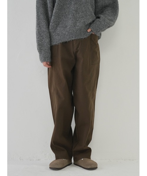 Bargiee チノパン チノパンツ コットン サイドポケット ユニセックス