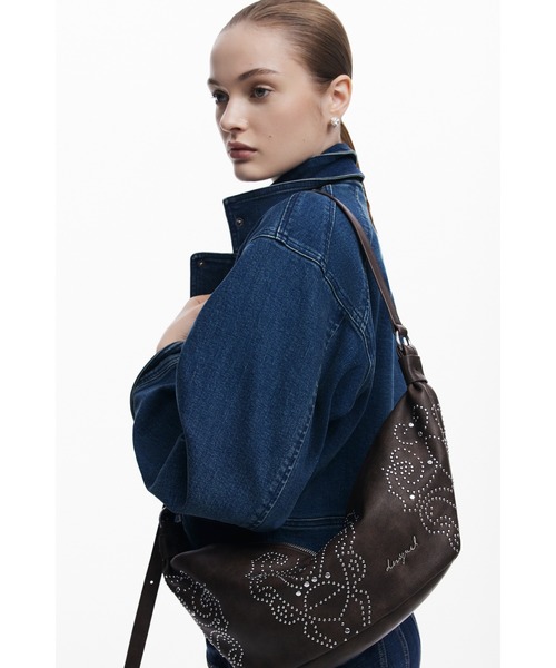 Desigual（デシグアル） ハンドバッグ スタッズ付きミディアムサイズの 