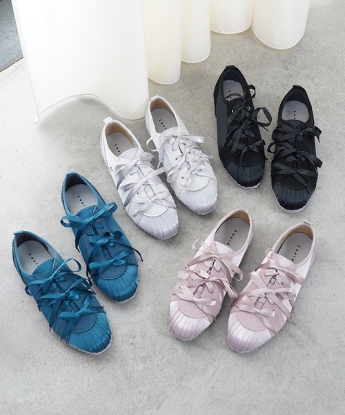 Lucida バレエシューズ パンプス Maia/サテンリボンバレエスニーカー