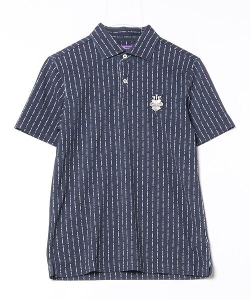 BEAMS GOLF 半袖ポロシャツ M ネイビー　美品 BEAMS GOLF（ビームス ゴルフ） 半袖ポロシャツ SMALL ネイビー メンズ
