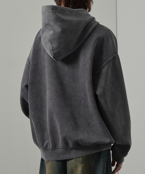 パーカー 「Alfred Alex」ヴィンテージ加工ケミカルウォッシュ ワン