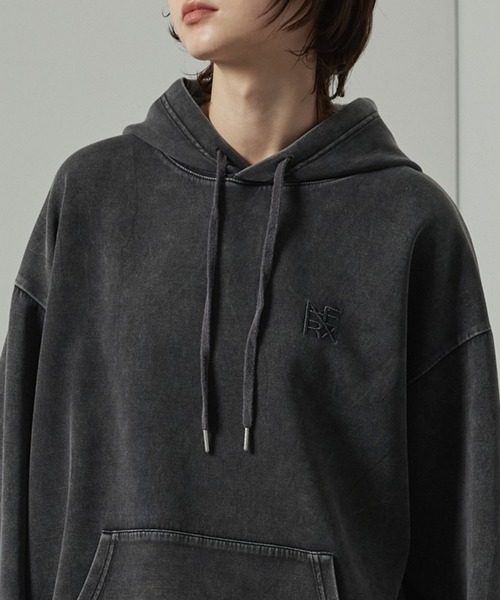 パーカー 「Alfred Alex」ヴィンテージ加工ケミカルウォッシュ ワン