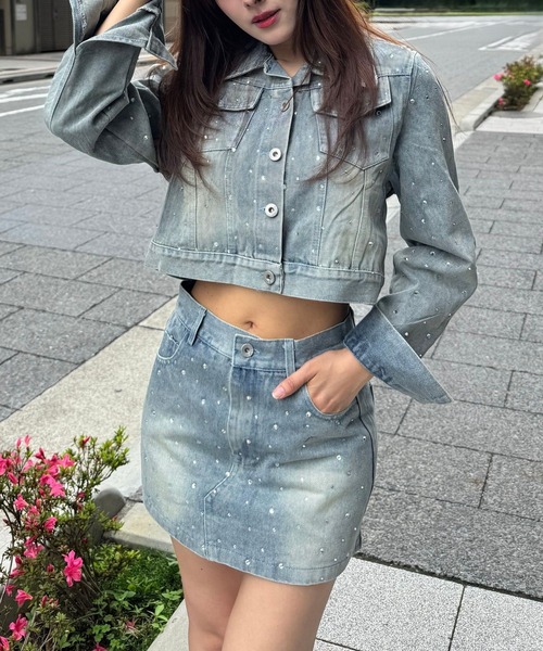 Julia Boutique（ジュリアブティック） セットアップ キラキラデニム