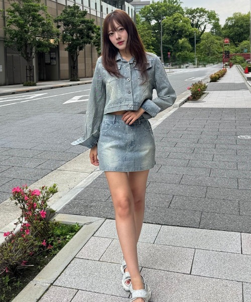 Julia Boutique（ジュリアブティック） セットアップ キラキラデニム