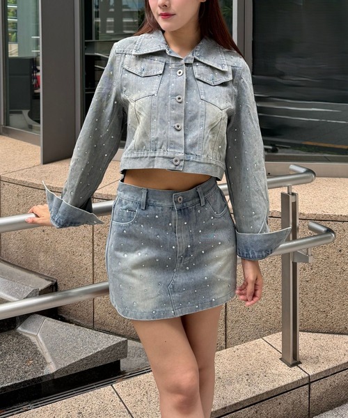 Julia Boutique（ジュリアブティック） セットアップ キラキラデニム