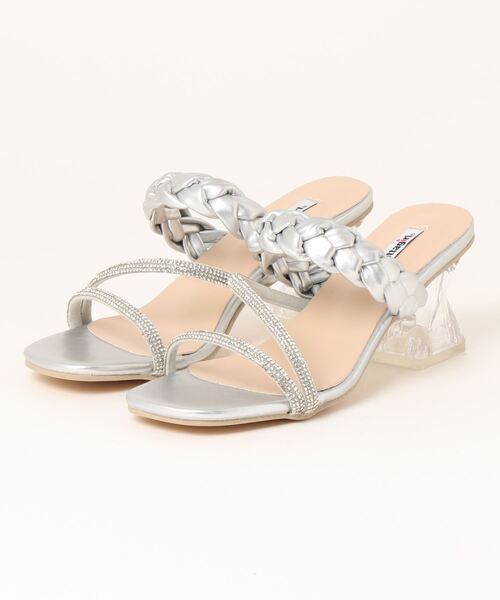 「attagirl」 ヒールサンダル L シルバー レディース_画像5