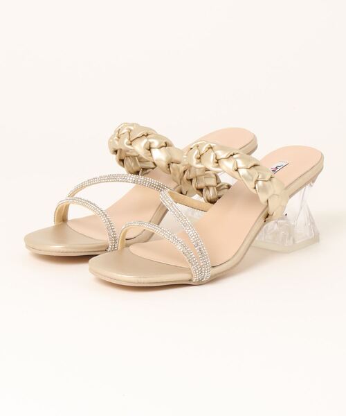 「attagirl」 ヒールサンダル L シルバー レディース_画像6