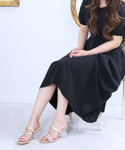 「attagirl」 ヒールサンダル L シルバー レディース_画像9