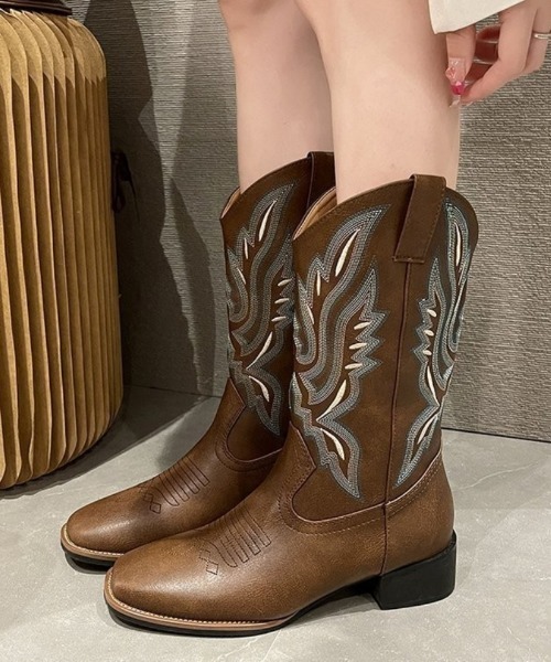 ブーツ ウエスタンブーツ レディース : ZOZOTOWN Yahoo!店 - 通販