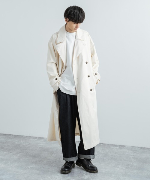 「Rocky Monroe」 「zeno」トレンチコート L オリーブ メンズ_画像3