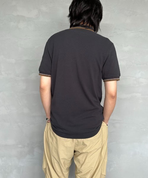 「FRED PERRY」 半袖ポロシャツ M オートミール レディース_画像4