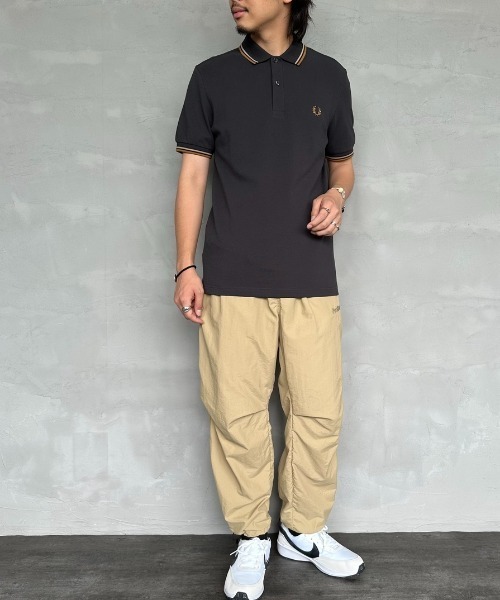 「FRED PERRY」 半袖ポロシャツ M オートミール レディース_画像5