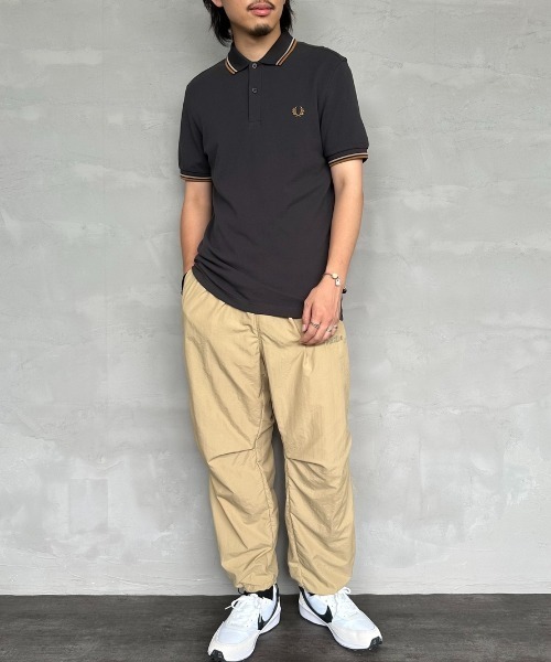 「FRED PERRY」 半袖ポロシャツ M オートミール レディース_画像6