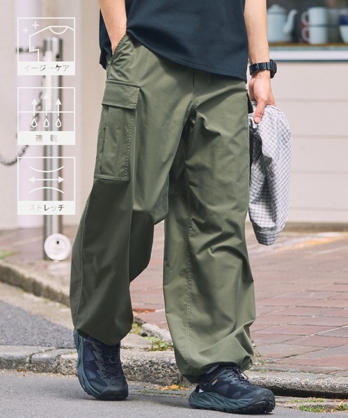 THE CRAFT CREW PRODUCTS uvカット ワイドパンツ カーゴパンツ メンズ