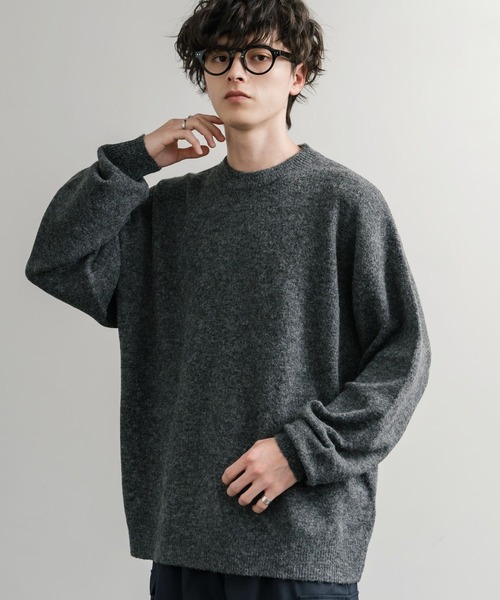 Rocky Monroe セーター ニット オーバーサイズウール混メランジ