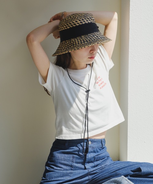 「halo commodity」 ストローハット FREE ブラック レディース_画像6