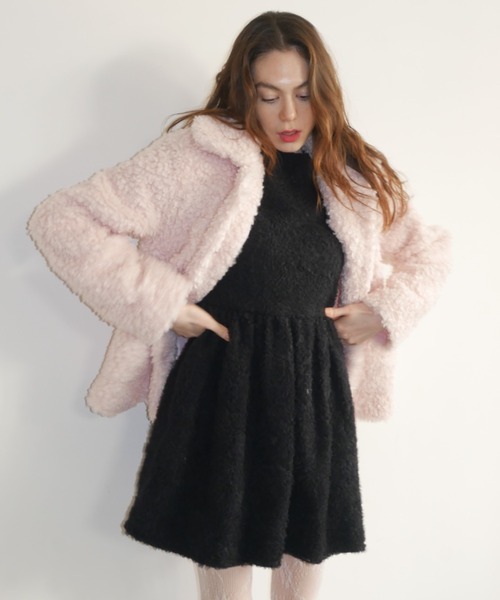 ジャケット・アウター HYEON poodle coat HONEY MI HONEY（ハニーミーハニー） コート アウター poodle fur