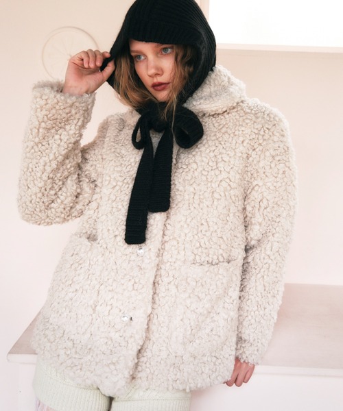 HONEY MI HONEY（ハニーミーハニー） コート アウター poodle fur