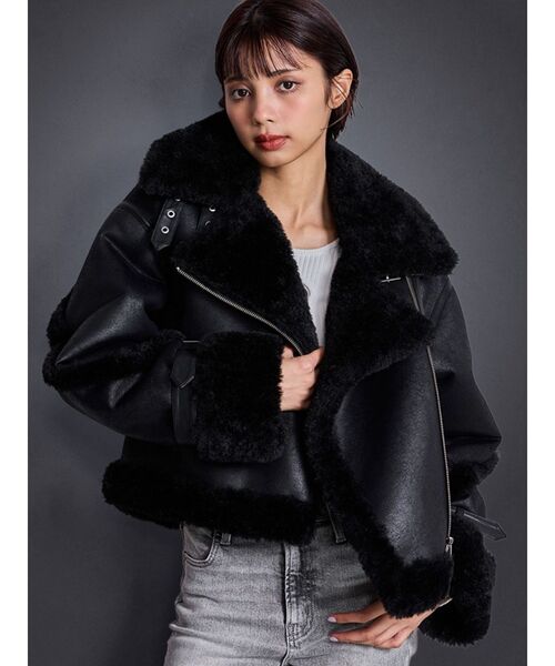 GYDA（ジェイダ） ムートンコート ボアコート 「WEB限定カラーあり